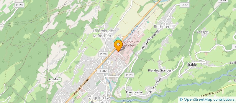 localisation de l'entreprise ED PLOMBERIE  LA CROIX-DE-LA-ROCHETTE