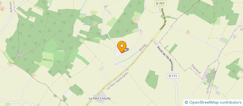 localisation de l'entreprise ED PROD  BRIZAY