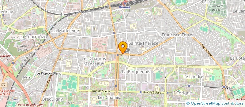 localisation de l'entreprise ED PROMOTION à RENNES