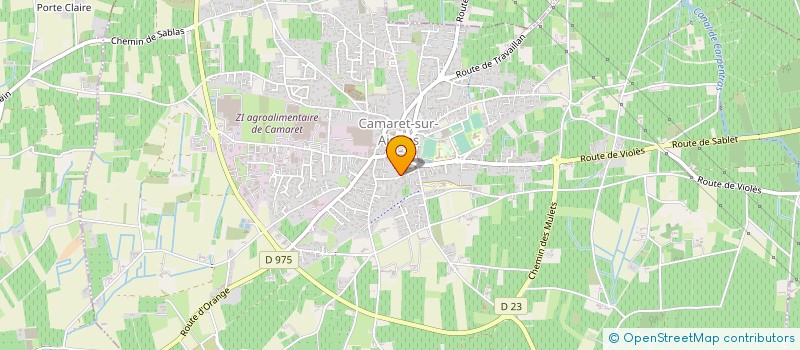 localisation de l'entreprise ED SECURITE à CAMARET-SUR-AIGUES
