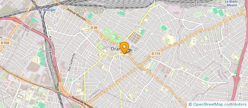 localisation de l'entreprise ED TRANSPORT à DRANCY