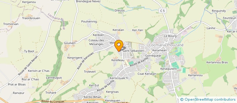 localisation de l'entreprise ED TRANSPORTS à LOCMARIA-PLOUZANE
