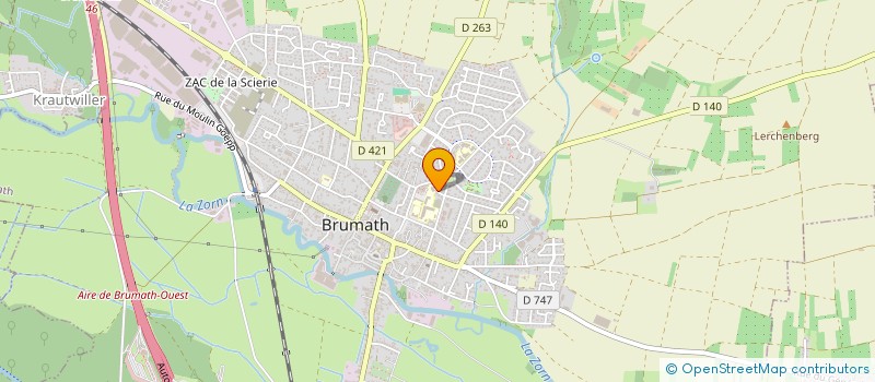 localisation de l'entreprise ED2A  BRUMATH