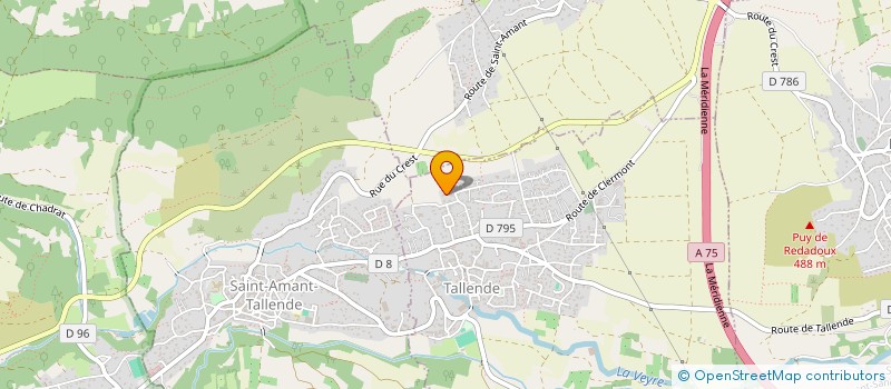 localisation de l'entreprise ED2C  TALLENDE