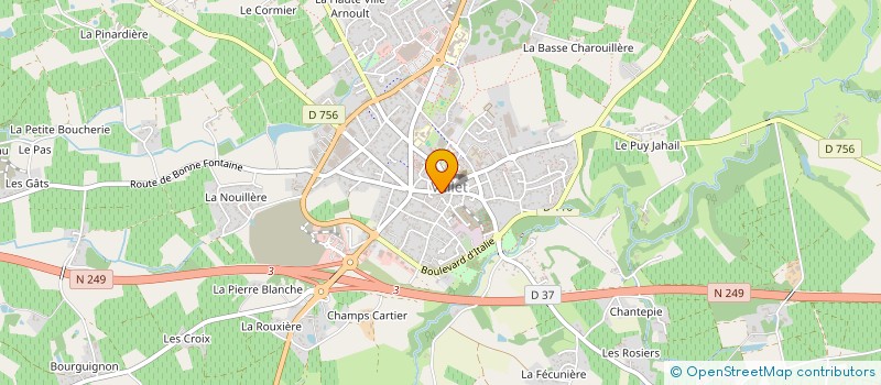 localisation de l'entreprise ED2L  VALLET