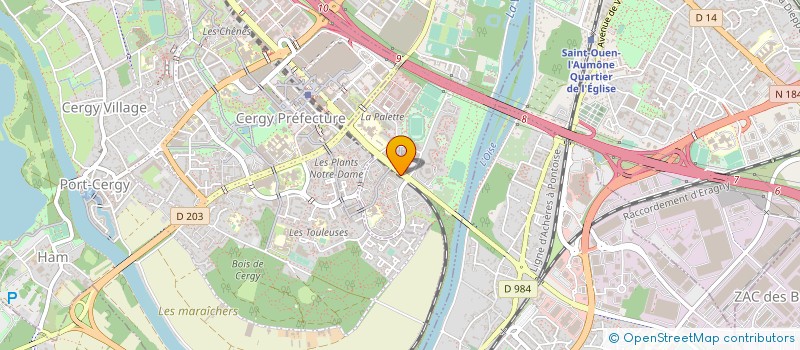 localisation de l'entreprise ED2M BAT  PONTOISE
