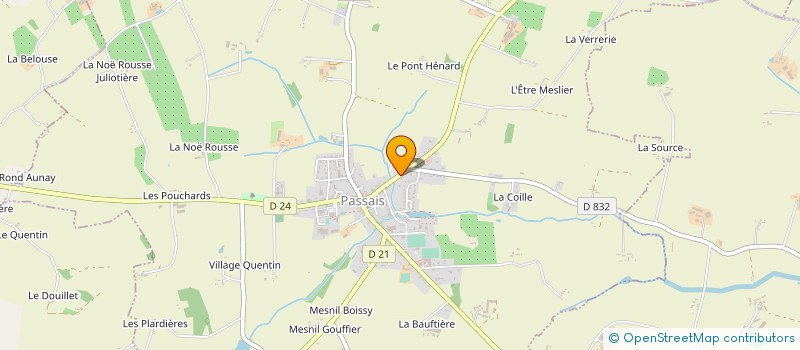 localisation de l'entreprise EDA à PASSAIS VILLAGES