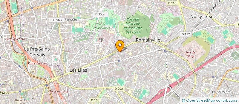 localisation de l'entreprise EDA à ROMAINVILLE