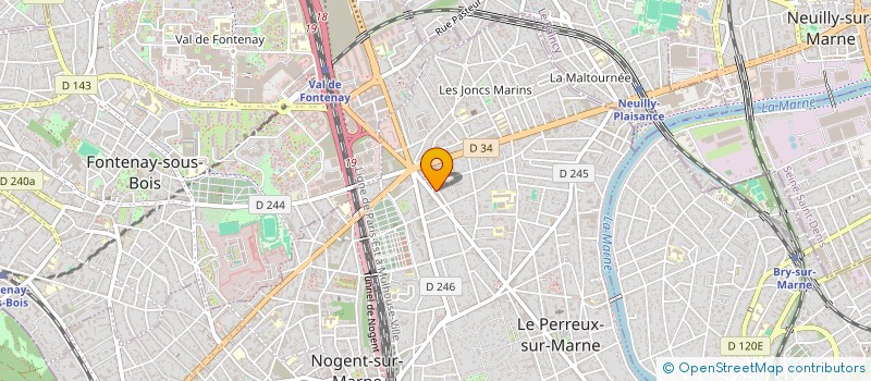 localisation de l'entreprise EDA  LE PERREUX-SUR-MARNE