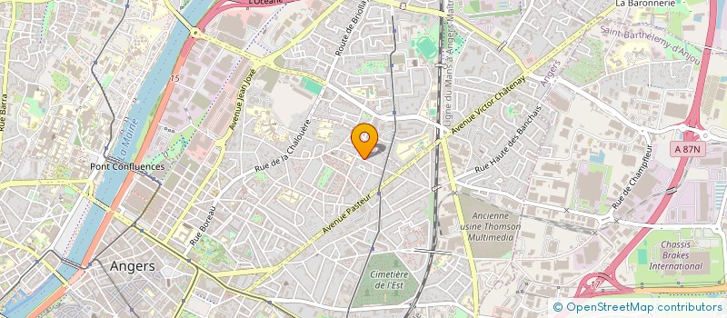 localisation de l'entreprise EDA à ANGERS