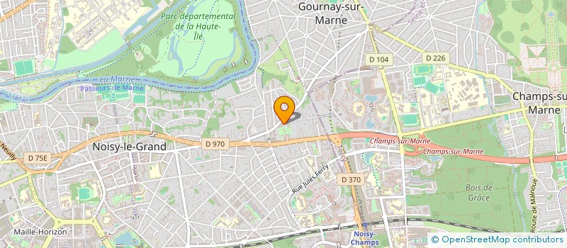 localisation de l'entreprise EDA  NOISY-LE-GRAND