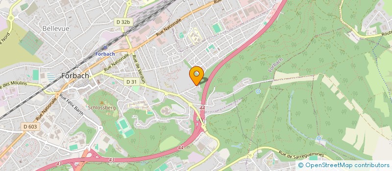 localisation de l'entreprise EDA  FORBACH