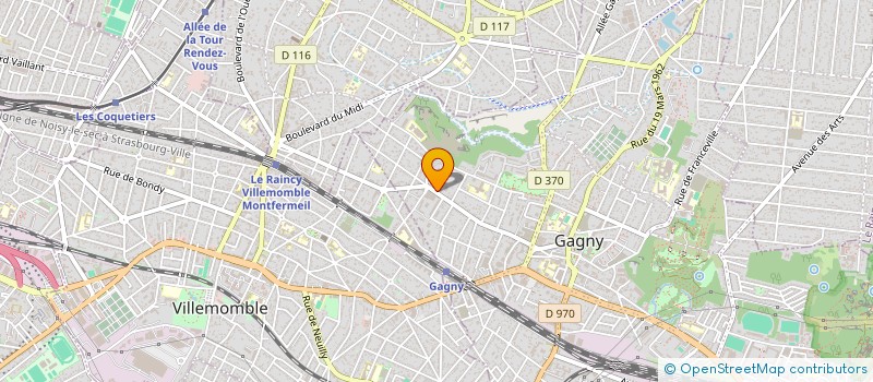 localisation de l'entreprise EDA B.A.T  GAGNY