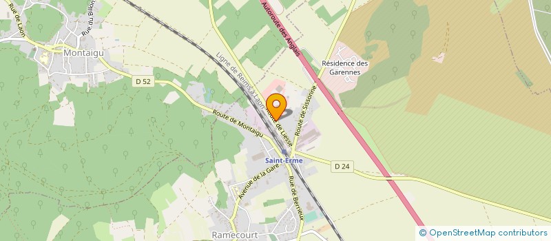localisation de l'entreprise EDA CHAMPAGNE ARDENNES à SAINT-ERME-OUTRE-ET-RAMECOURT