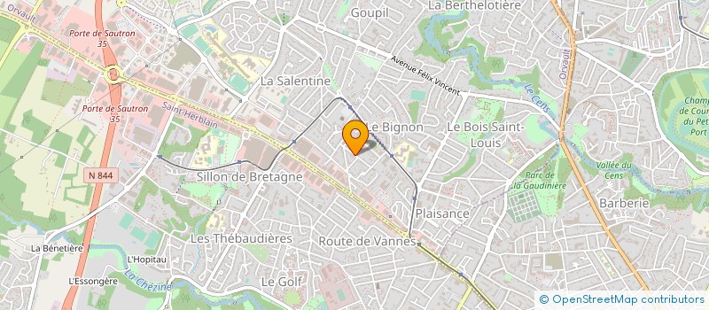 localisation de l'entreprise EDA CONSEIL à ORVAULT