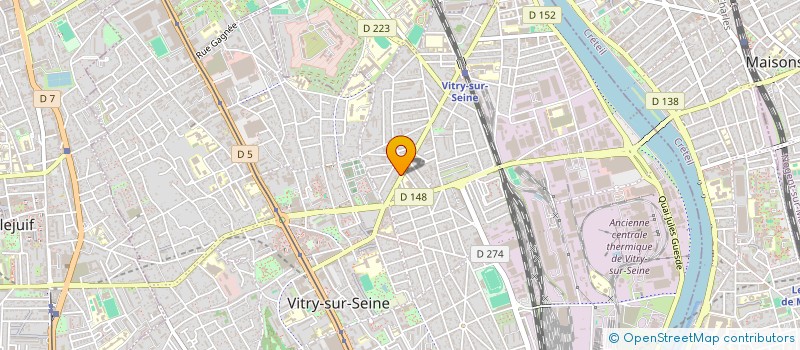 localisation de l'entreprise EDA TRANSPORT à VITRY-SUR-SEINE