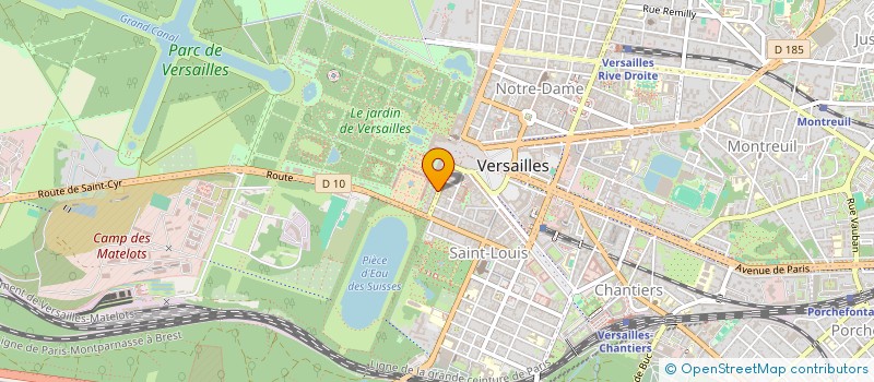 localisation de l'entreprise EDAA à VERSAILLES