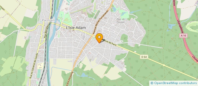 localisation de l'entreprise EDACSYS  L'ISLE-ADAM