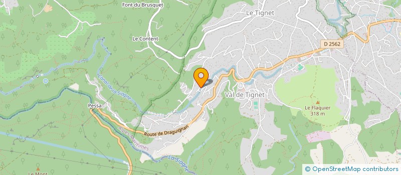 localisation de l'entreprise EDADIVE à LE TIGNET