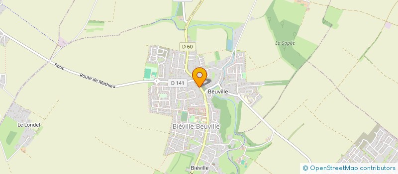 localisation de l'entreprise EDAEL 1  BIEVILLE-BEUVILLE