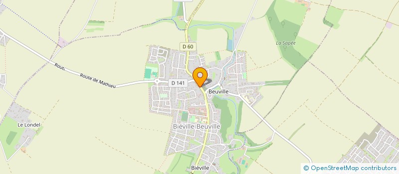 localisation de l'entreprise EDAEL à BIEVILLE-BEUVILLE