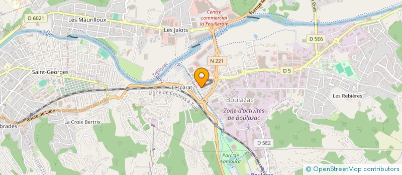 localisation de l'entreprise EDAF  BOULAZAC ISLE MANOIRE