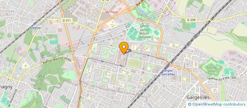 localisation de l'entreprise EDAL à SARCELLES