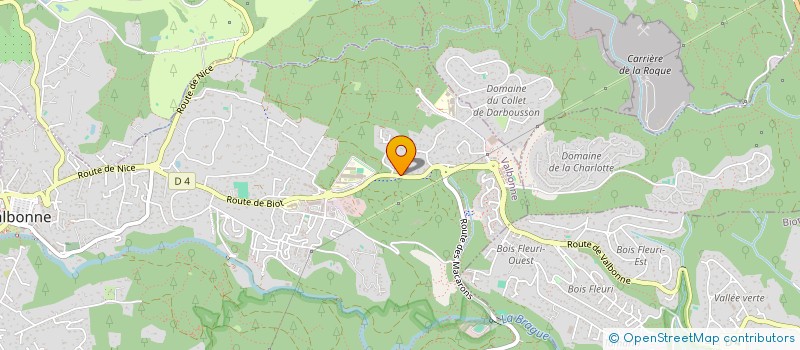 localisation de l'entreprise EDAL  VALBONNE