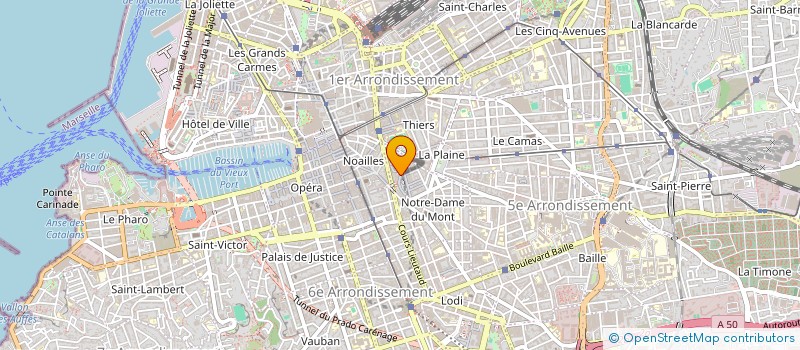 localisation de l'entreprise EDALEX à MARSEILLE