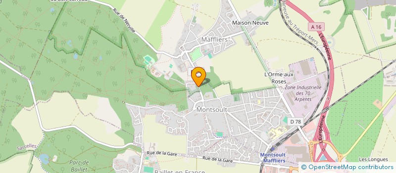 localisation de l'entreprise EDALINA  MAFFLIERS