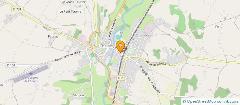 localisation de l'entreprise EDAM CHALAIS à CHALAIS