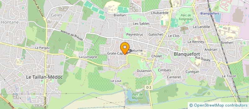 localisation de l'entreprise EDANA INVEST à BLANQUEFORT