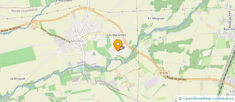 localisation de l'entreprise EDANCE  JARCIEU