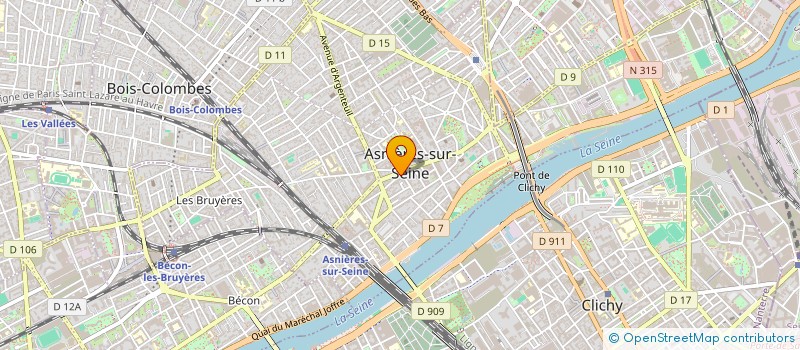 localisation de l'entreprise EDANE  ASNIERES-SUR-SEINE