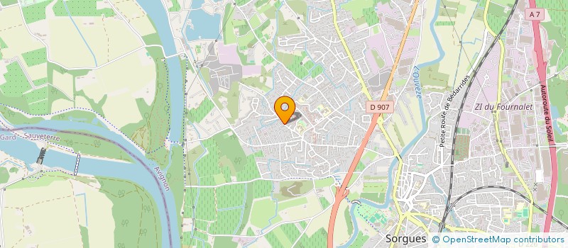 localisation de l'entreprise EDAON à SORGUES