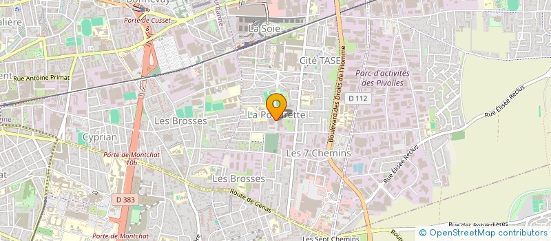 localisation de l'entreprise EDAP TMS à VAULX-EN-VELIN