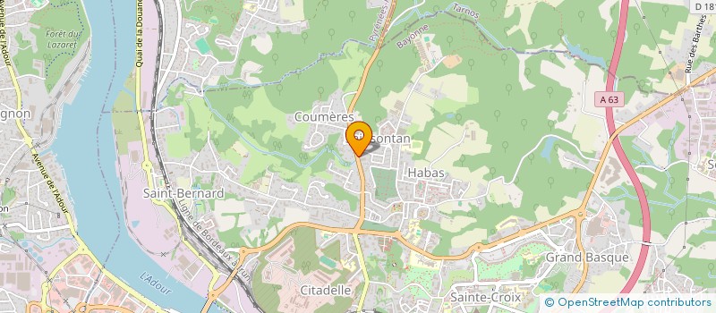 localisation de l'entreprise EDART à BAYONNE