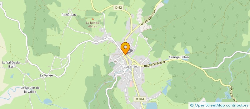 localisation de l'entreprise EDASET  LORMES