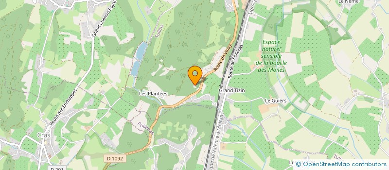 localisation de l'entreprise EDASSUR  TULLINS