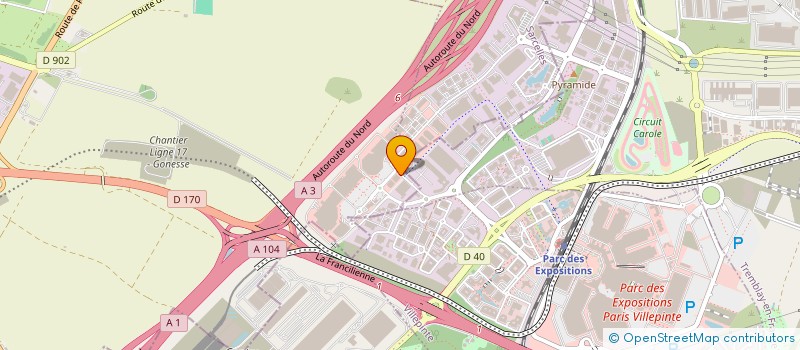 localisation de l'entreprise EDAV  GONESSE