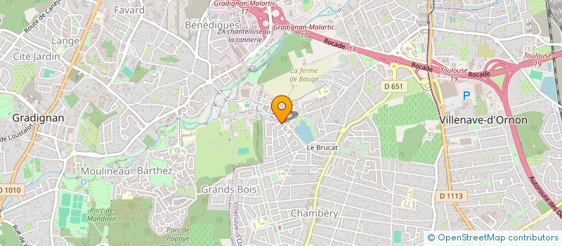 localisation de l'entreprise EDB 33 à VILLENAVE-D'ORNON