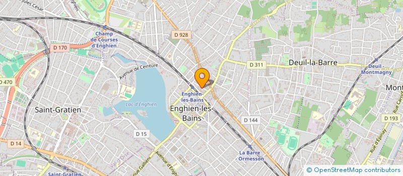 localisation de l'entreprise EDB à ENGHIEN-LES-BAINS