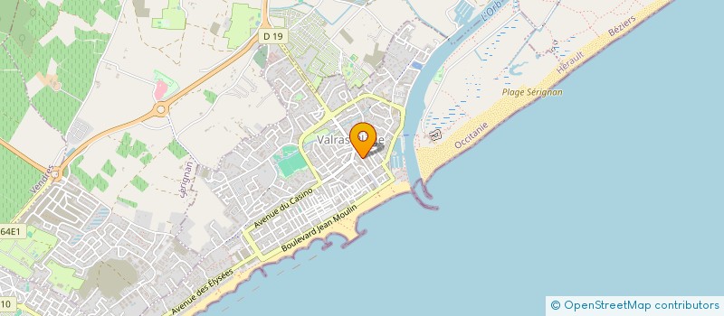 localisation de l'entreprise EDB  VALRAS-PLAGE