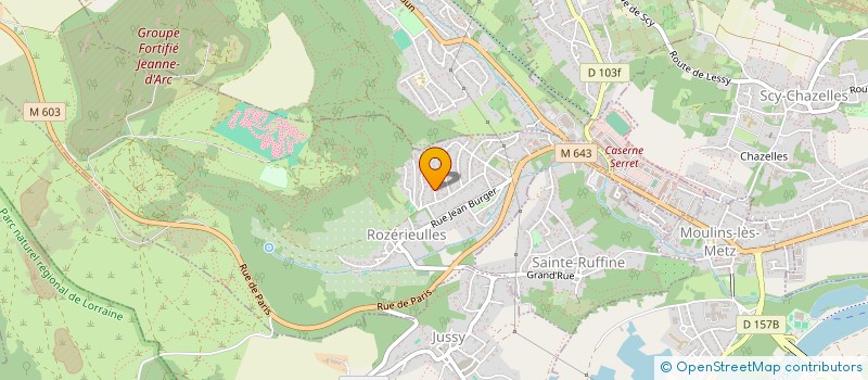 localisation de l'entreprise EDB ACOUSTIC LORRAINE à ROZERIEULLES
