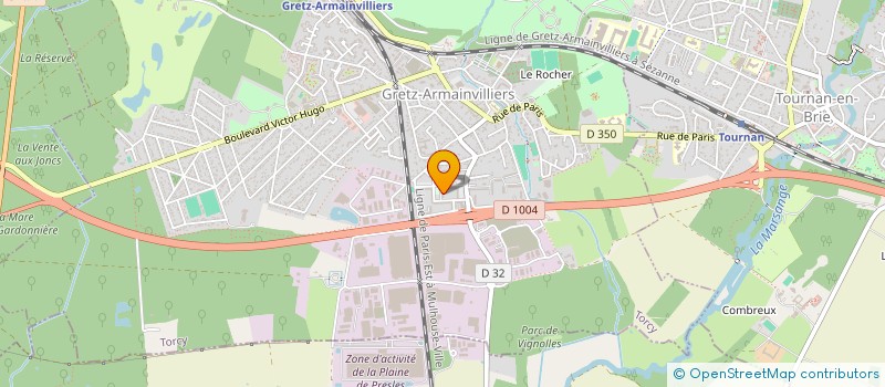 localisation de l'entreprise EDB BAT  GRETZ-ARMAINVILLIERS