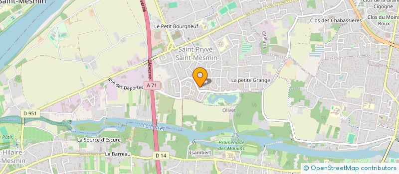 localisation de l'entreprise EDB CONSEIL à SAINT-PRYVE-SAINT-MESMIN