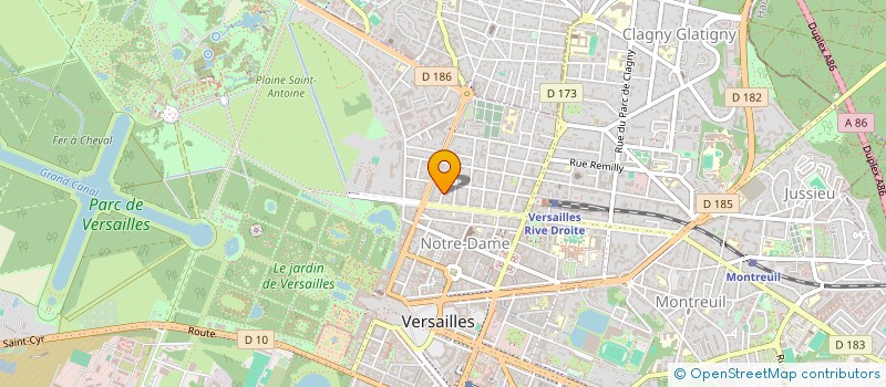 localisation de l'entreprise EDB CONSEIL ET DEVELOPPEMENT à VERSAILLES