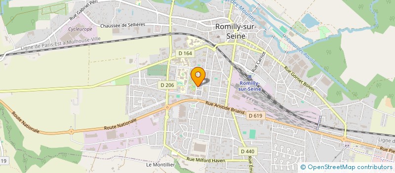 localisation de l'entreprise EDB ENTREPRISES à ROMILLY-SUR-SEINE