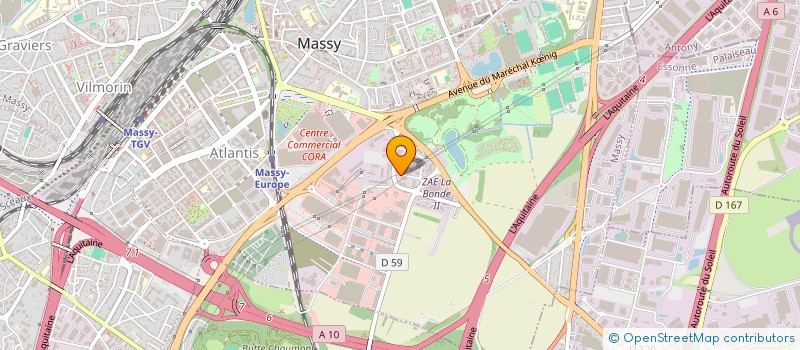 localisation de l'entreprise EDB INNOV' à MASSY