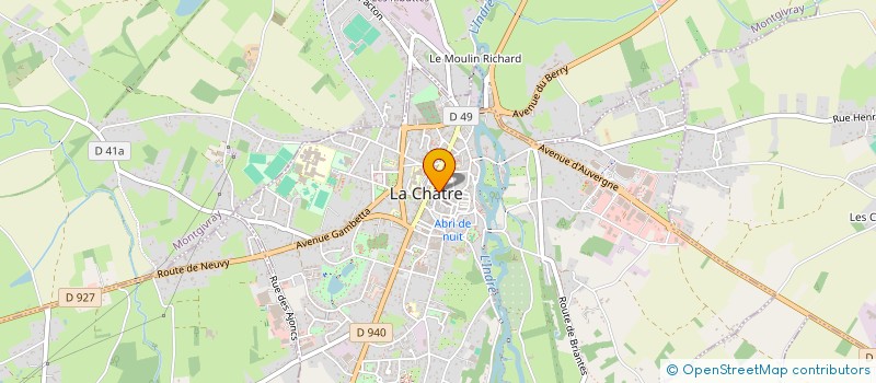 localisation de l'entreprise EDB ORGANISATION à LA CHATRE